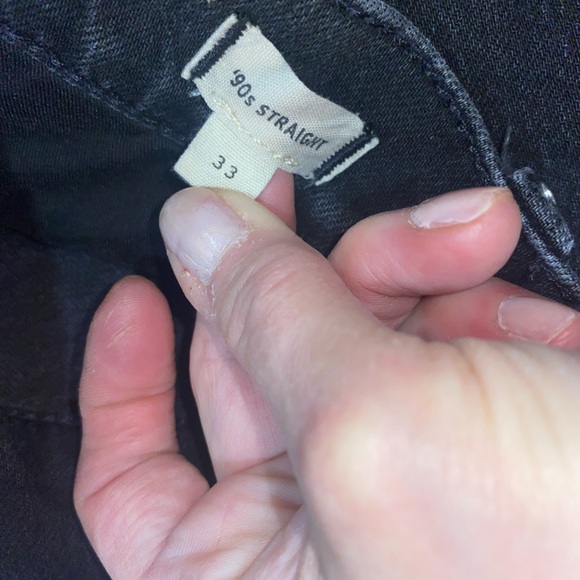 Madewell Limited Edition Black Studded 90’s Straight Leg Jeans - Picture 5 of 5